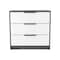 Tuhome Kaia 3 Drawers Dresser, Superior Top, Smokey Oak/White CIB5533 - alternate 2